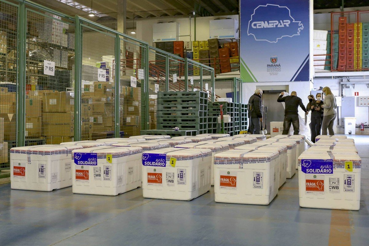 Paraná receberá mais 649.420 vacinas contra a Covid-19 nesta semana