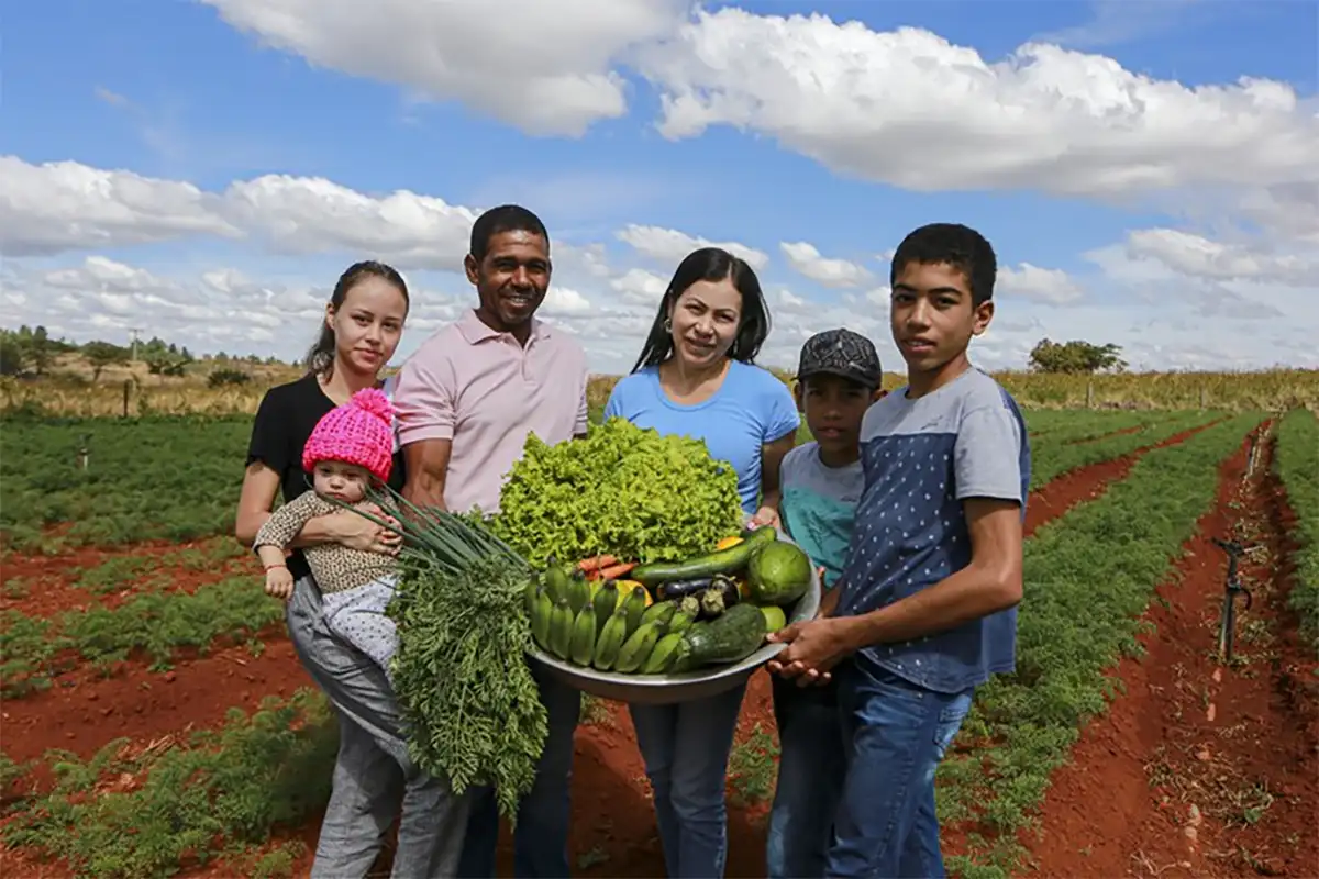 Agricultura familiar produz 70% do alimentos consumidos no Brasil