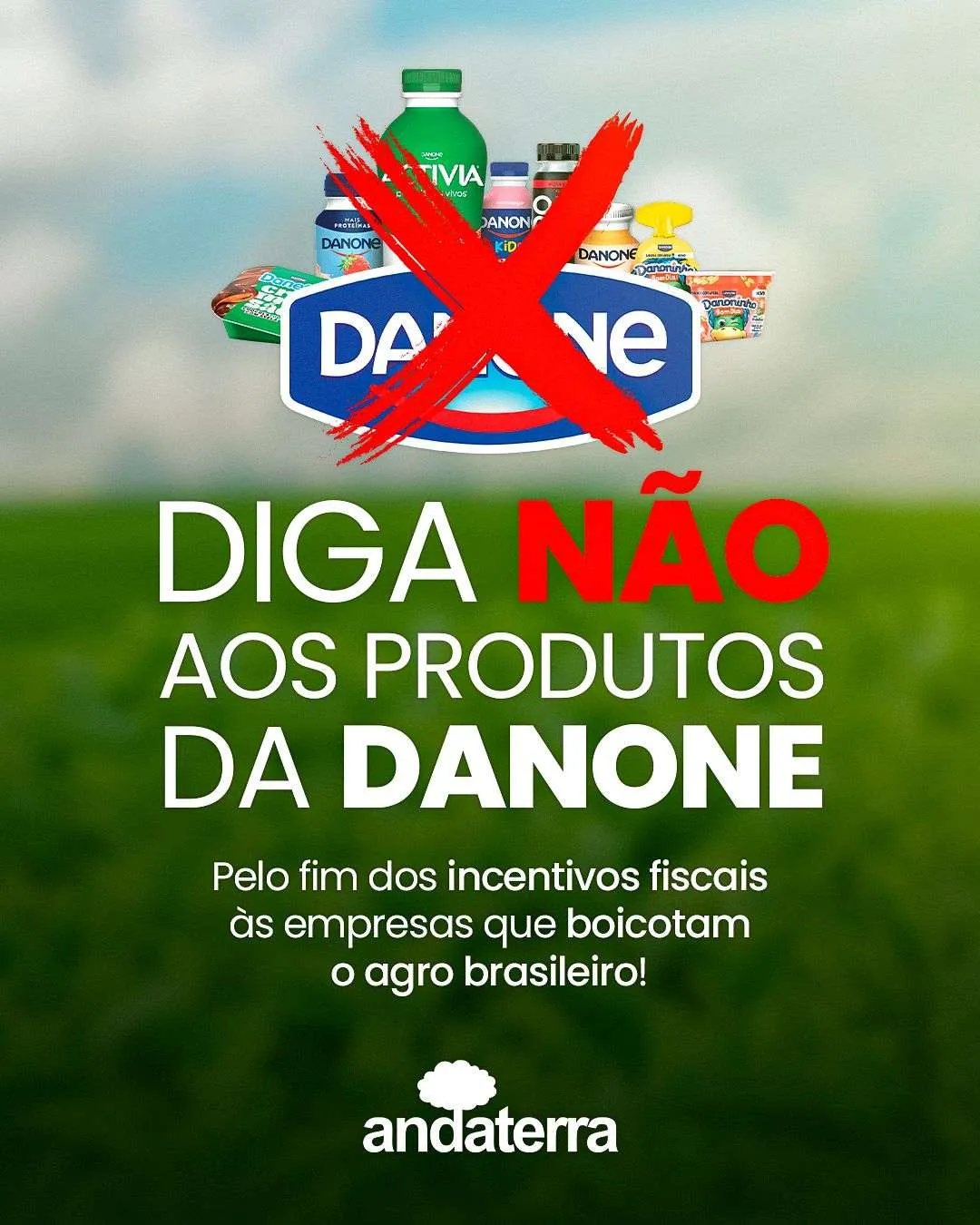 Entidades do agro e produtores rurais convocam boicote à Danone