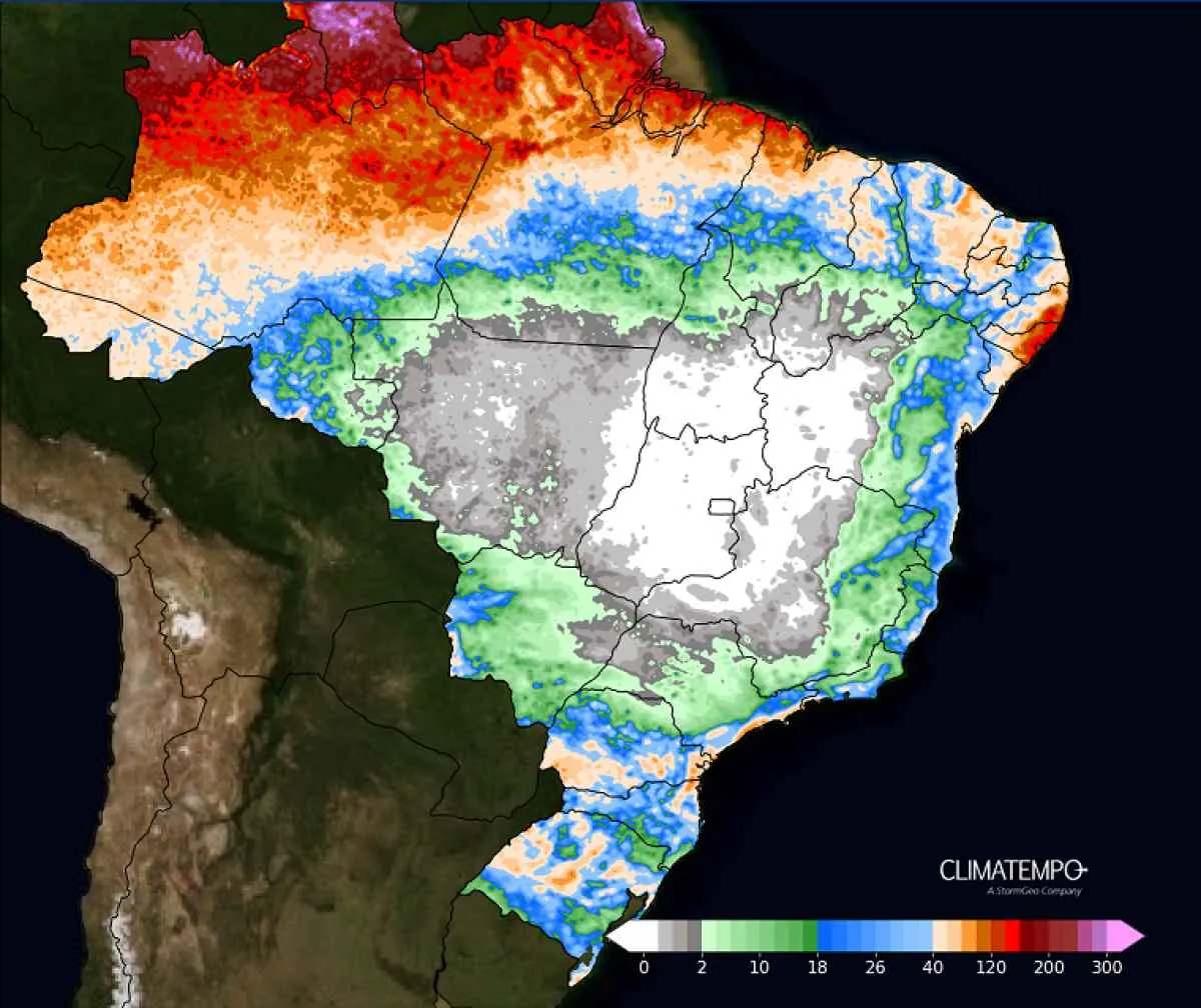 Clima no Brasil na segunda quinzena de maio será marcado por frente