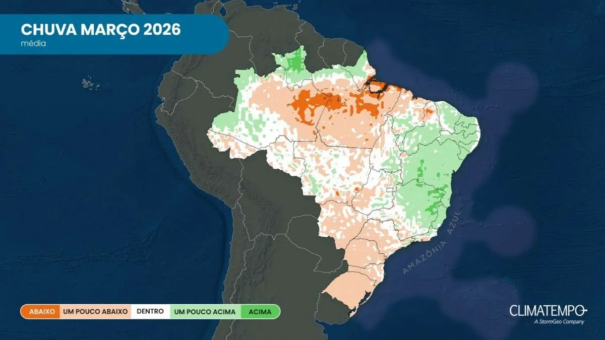 Como será o clima no Brasil em março?