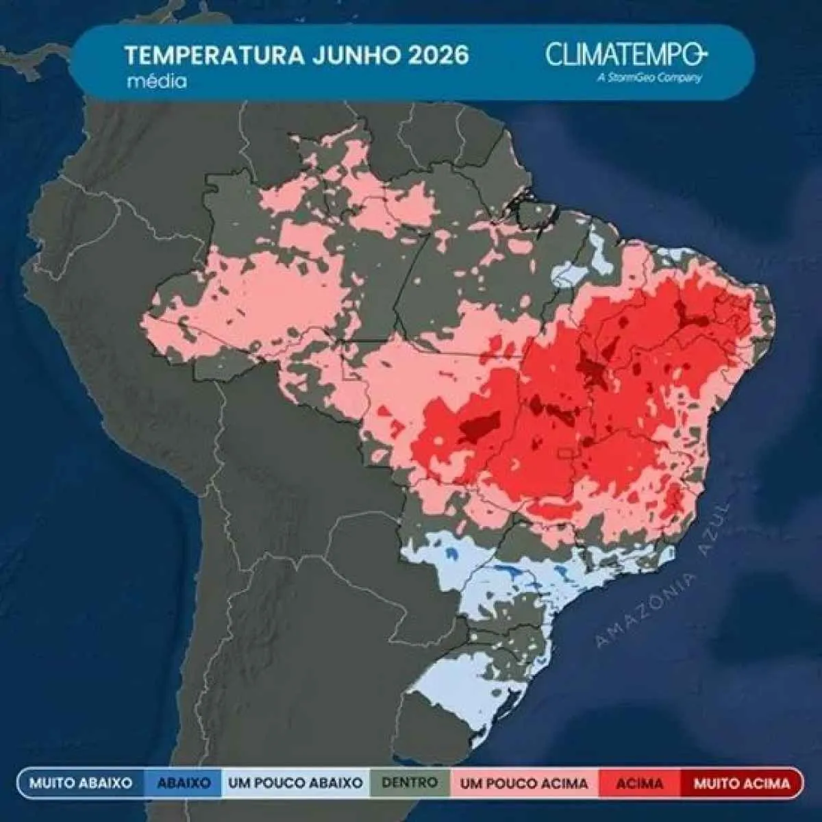 Como será o clima no Brasil em junho?