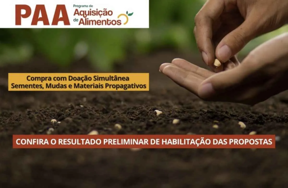 PAA Sementes soma R$ 124 milhões em propostas para 2026
